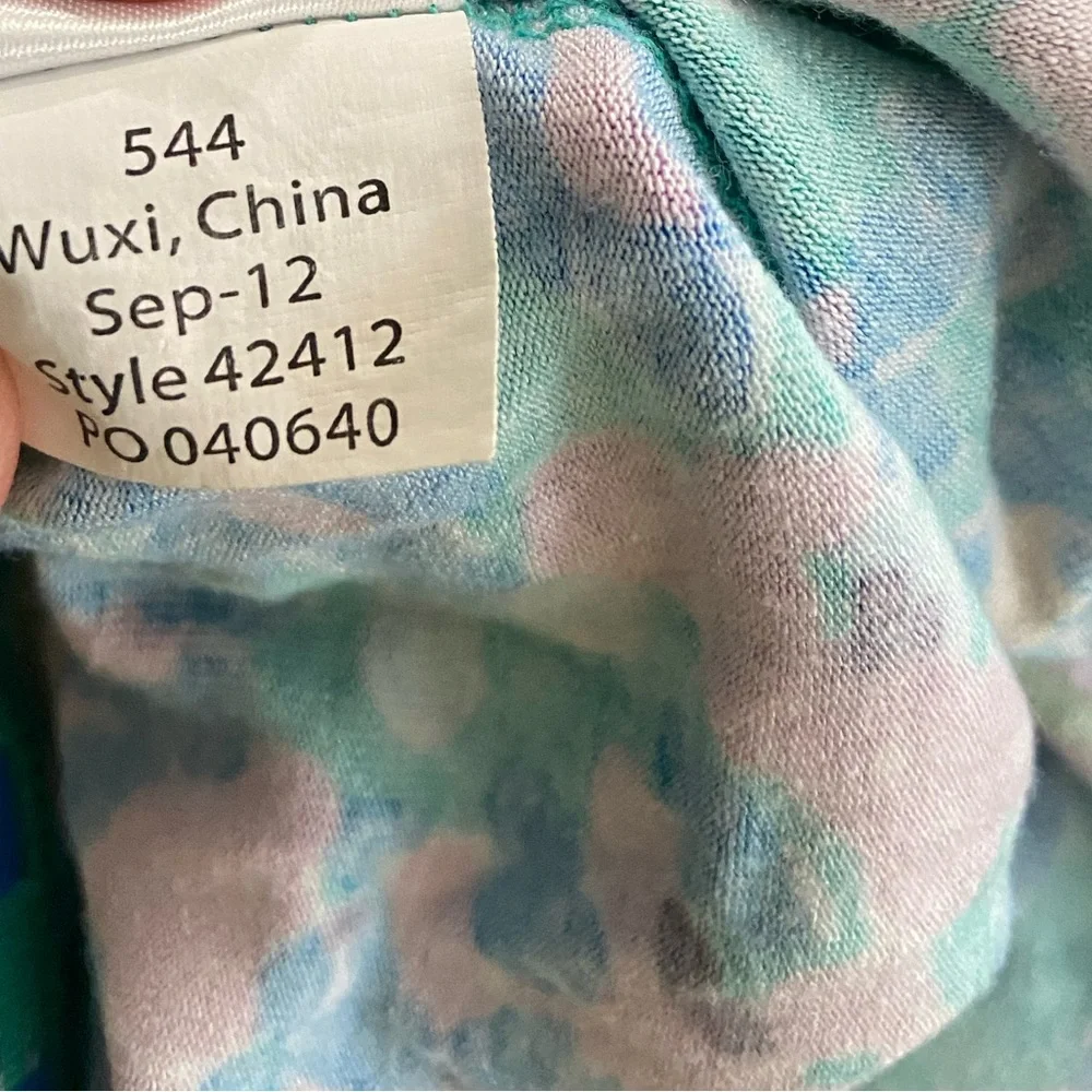 Lilly Pulitzer Strapless Floral Dress in Blue, Green, Pink - Picture 9 of 10